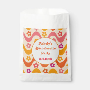 Bolsa De Papel Aturdida y comprometida Fiesta de soltera retro de