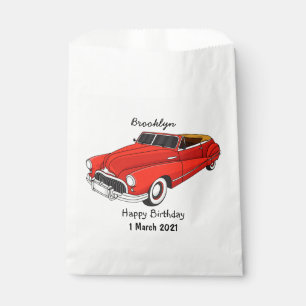 Bolsa De Papel Automóvil rojo clásico de 1948