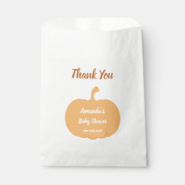 Bolsa De Papel Autumn Pumpkin Pastel Baby Shower