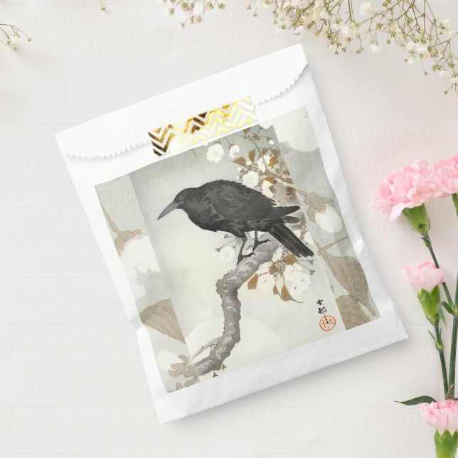 Bolsa De Papel Ave japonesa Crow Raven Koson (Sellado)