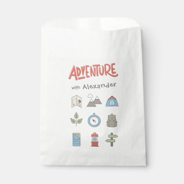 Bolsa De Papel Aventura al aire libre Camping Kids Fiesta (Anverso)