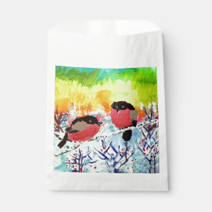 Bolsa De Papel Aves Bullfinch