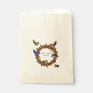 Bolsa De Papel Aves de Otoño