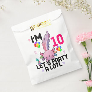 Bolsa De Papel Axolotl Vamos Fiesta Alot Anfibio Salamander