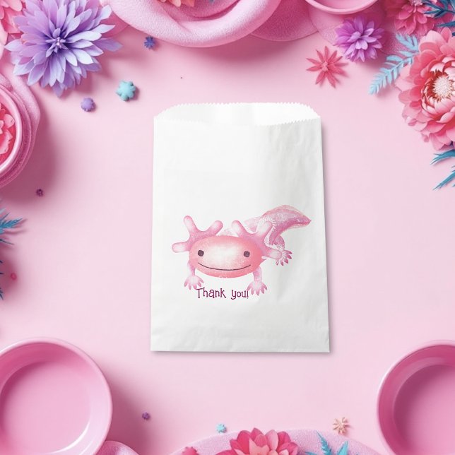 Bolsa De Papel Axolotls rosados (Subido por el creador)