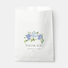 Bolsa De Papel Azul Hydrangea Boda Floral Gracias Bags Favor