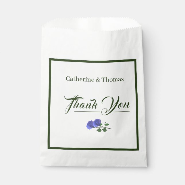 Bolsa De Papel Azul oxidado y verde (Anverso)