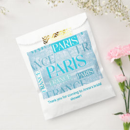 Bolsa De Papel Azul París