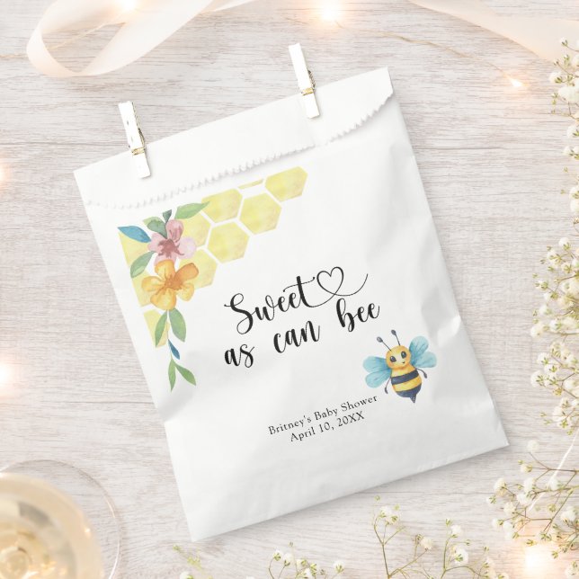 Bolsa De Papel Baby Bee - dulce como puede ser abeja (Cortado)