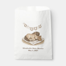 Bolsa De Papel Baby Boots and Foal Western Baby Shower