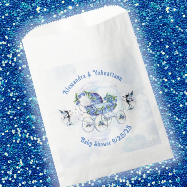 Bolsa De Papel Baby Boy Shower Bash Blueberry (Subido por el creador)