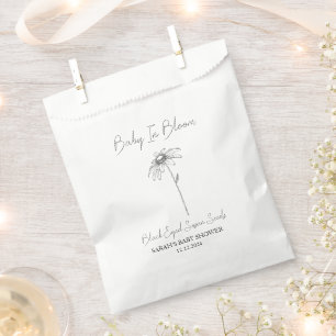 Bolsa De Papel Baby In Bloom l Black Eyed Susan Seed Baby Shower