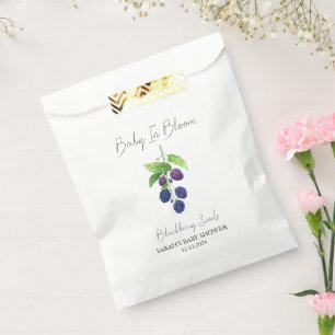 Bolsa De Papel Baby In Bloom l Blackberry Seed Baby Shower
