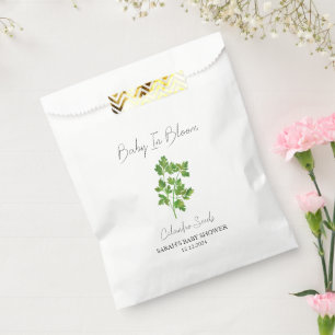 Bolsa De Papel Baby In Bloom l Cilantro Semillas Baby Shower