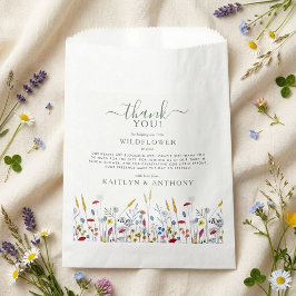 Bolsa De Papel Baby in Bloom Wildflower Meadow Baby Shower