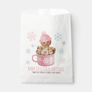 Bolsa De Papel Baby It's Cold Cookie & Cocoa Chica Baby Shower