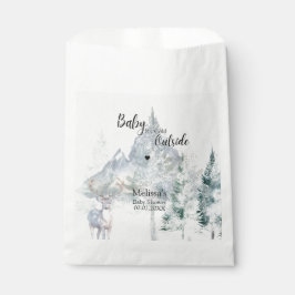 Bolsa De Papel Baby Its Cold Outside Winter Evergreen Baby Shower