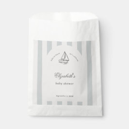 Bolsa De Papel Baby On Board Elegant Blue Sailboat Baby Shower