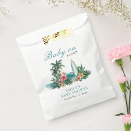 Bolsa De Papel Baby On Board Surf Beach Baby Shower