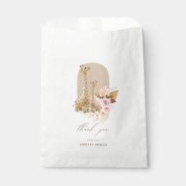 Bolsa De Papel Baby Pampas Pampas Grass Giraffe Baby Shower