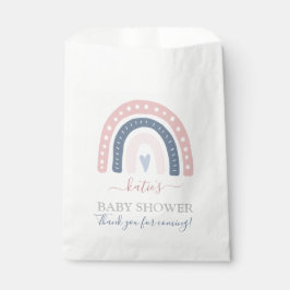 Bolsa De Papel Baby Shower arcoiris rosa y azul moda