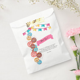 Bolsa De Papel Baby Shower: Bebé Donut moderno rompe bóvedas