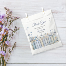 Bolsa De Papel Baby Shower Blue Floral