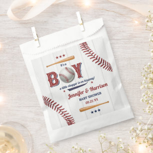 Bolsa De Papel Baby Shower Boys Baseball