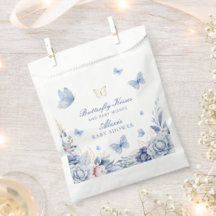 Bolsa De Papel Baby Shower Butterfly Kisses Boy