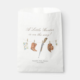 Bolsa De Papel Baby Shower Cazador Acuarela