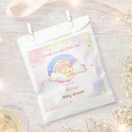 Bolsa De Papel Baby Shower Chica arcoiris de estrella pequeña Twi
