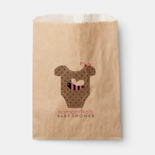 Bolsa De Papel Baby Shower Chica de Bee Outfit