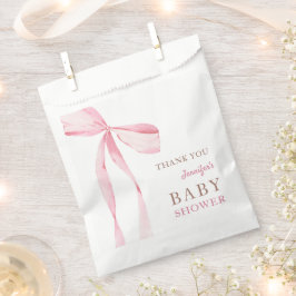 Bolsa De Papel Baby Shower Chica de plegado rosado