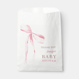 Bolsa De Papel Baby Shower Chica de plegado rosado