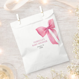 Bolsa De Papel Baby Shower Chica de plegado rosado