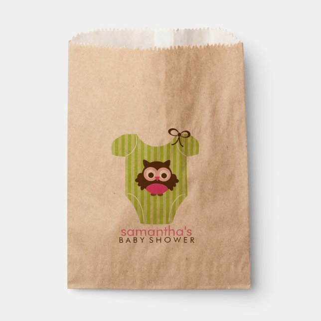 Bolsa De Papel Baby Shower Chica del conjunto de hollín de hollín (Anverso)