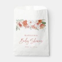 Baby Shower Chica floral de color de agua de prima