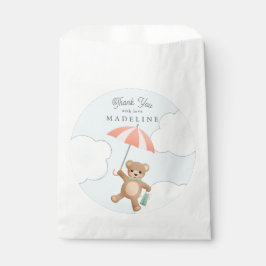 Bolsa De Papel Baby Shower Classic Teddy Bear Pastel