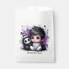 Bolsa De Papel Baby Shower con temática de Halloween - Bebé gótic