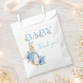 Bolsa De Papel Baby Shower Cute Blue Peter Rabbit