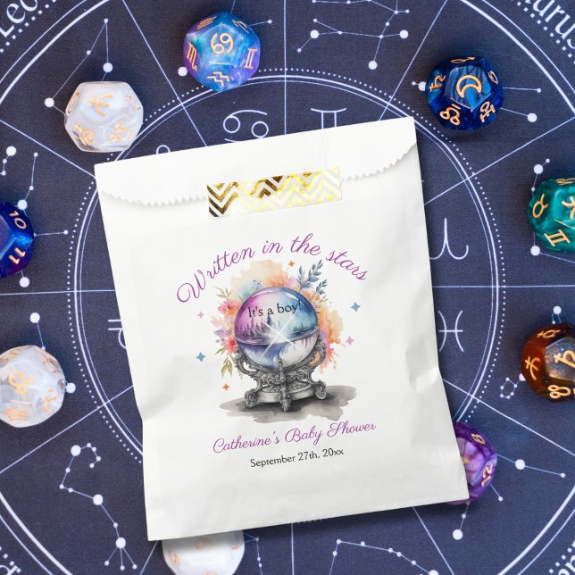 Bolsa De Papel Baby Shower de astrología de crystal Ball (Subido por el creador)