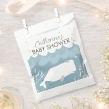 Baby Shower de ballena blanca bonito