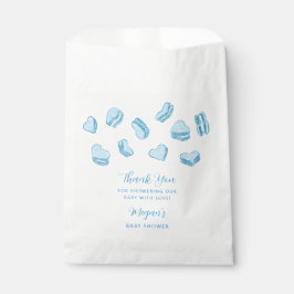 Bolsa De Papel Baby Shower de Blue Heart Macarons
