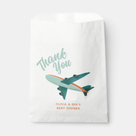 Bolsa De Papel Baby Shower de Boys Blue Baby Shower Airplane