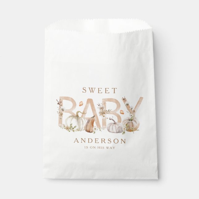 Bolsa De Papel Baby Shower de caída rusa (Anverso)
