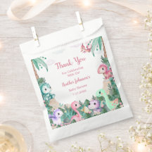 Baby Shower de Chica de dinosaurios de color de ag