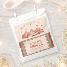 Baby Shower de circo de carnaval retro vintage