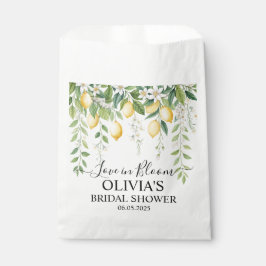 Bolsa De Papel Baby Shower de Flor de Limón