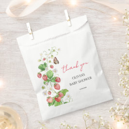 Bolsa De Papel Baby Shower de Fresa