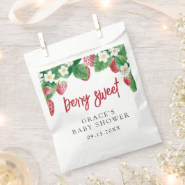 Bolsa De Papel Baby Shower de fresa de verano